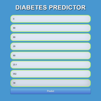 Diabetes Prediction using Machine Learning Project Code