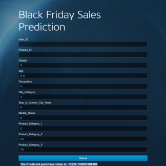 Black Friday Sales Prediction project