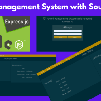 Payroll Management System using NodeJs, Express, Mongoose Project with Source Code