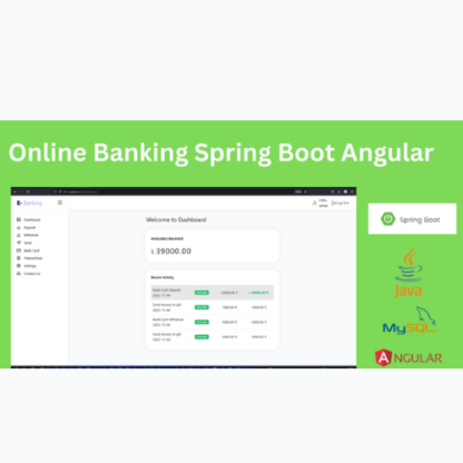 Online Banking Spring Boot Angular Project with Source Code