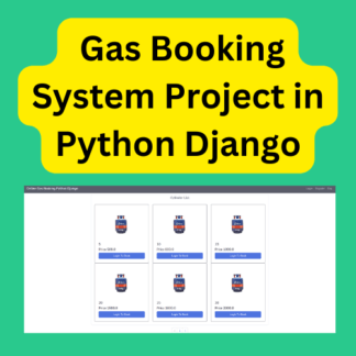Online Gas Booking System Project in Python Django