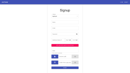 Online Job Portal MERN Stack React MongoDB Nodejs