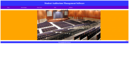 Student Auditorium Management Java JSP Servlet Mysql